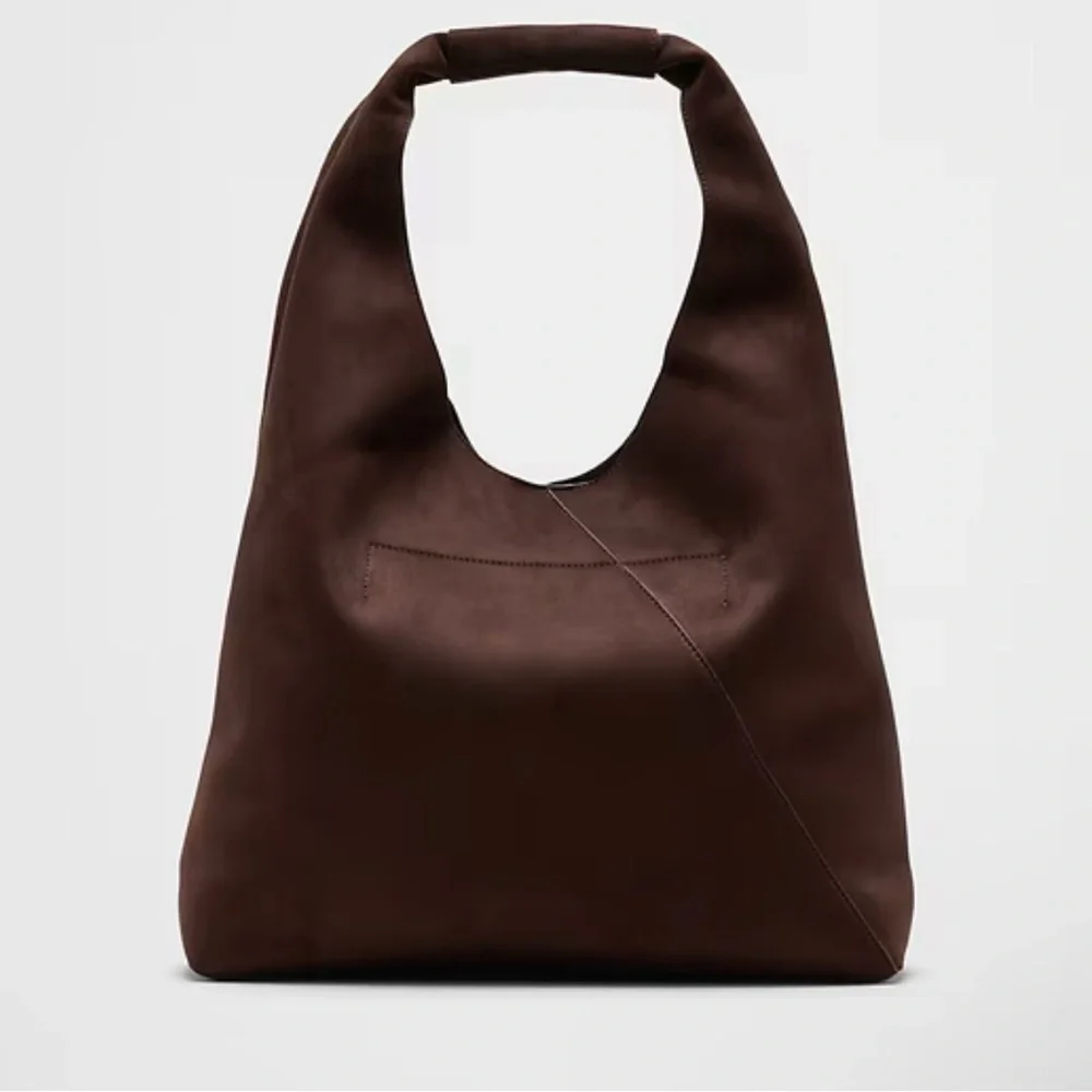 Banana Republic Dark Brown Leather Hobo Bag